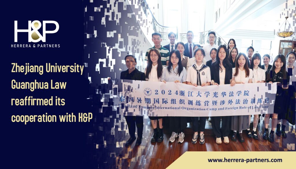 Zhejiang University Guanghua Law reaffirmed its cooperation with H&P Private clients law firm in Thailand