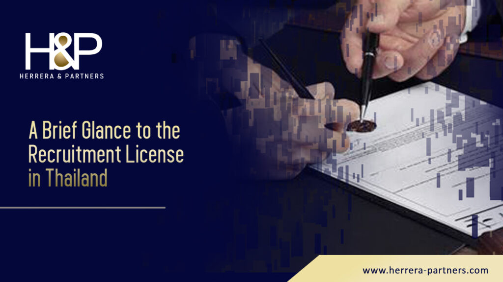 A brief glance to the recruitment license in Thailand HP Recruitment and HR license in Thailand Lawyers