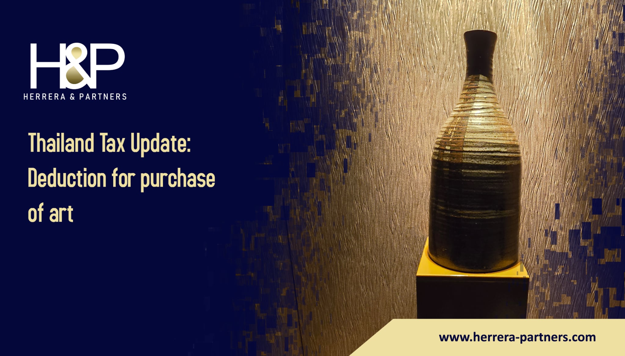 Thailand Tax Update Deduction for purchase of art H&P Tax advice and tax planning in Thailand